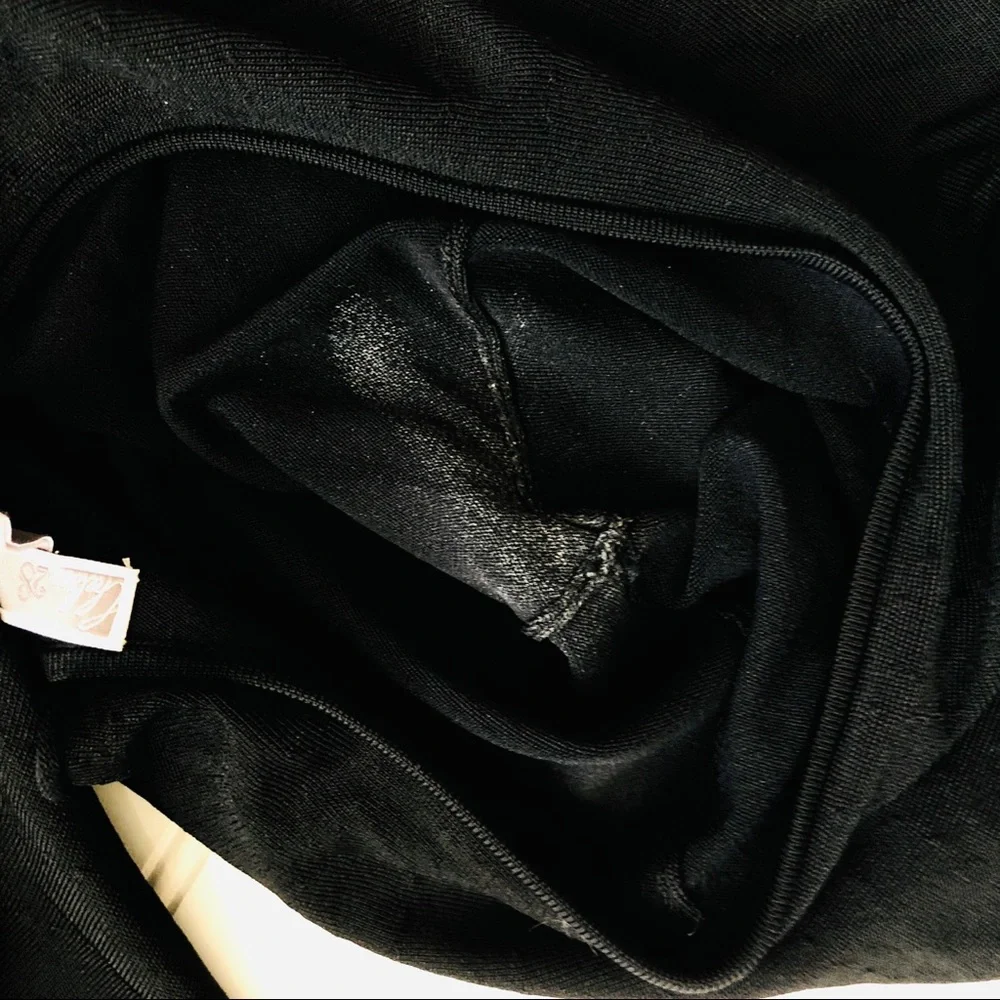 Chelsea28 Ruffle Black Cold Shoulder Top - Picture 5 of 5